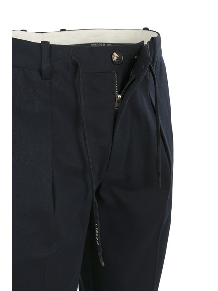 Pantalone Circolo in Jersey Blu Navy